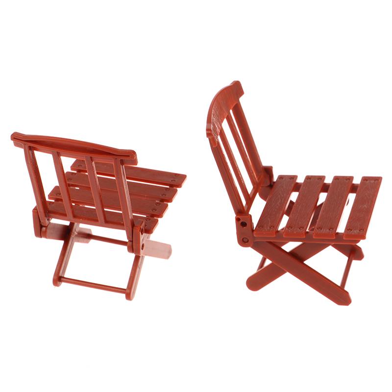 1/12 Puppenhaus Simulation Faltbarer Strandstuhl Puppenhaus Miniaturmöbel Zubehör Puppenhaus Wohnzimmer Dekoration