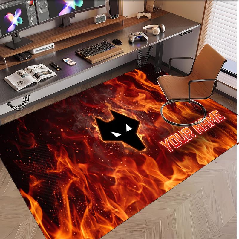 Personalized Crystal Velvet Carpet Wolverhampton Wanderers Football Pattern Non Slip Floor Rug