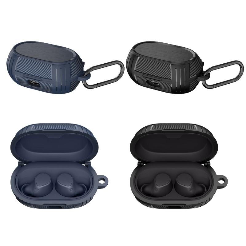 Shockproof TPU Case Compatible for Elite7pro/7Active/75T Earbuds AntiDrop Earbud Protections Includes Carabiner Clip