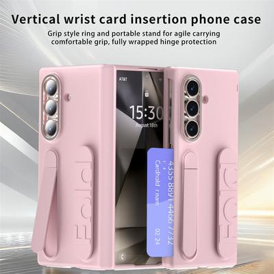 Vertikale Armband-Kartensteckplatz-Ständerhülle für Samsung Z Fold7 5G Unsichtbare Halterung Handgelenkständer für Galaxy Z Fold 7 6 5 4 Abdeckung