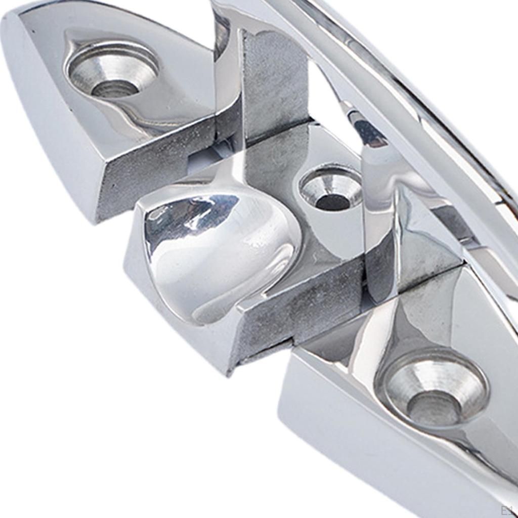 Boat Folding Cleat Accessory Hardware Convenient Easy To Install Rope Stainless Steel for