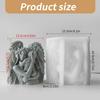 Practical Silicone Craft Mold Accessory for Candle Mothers Child Figure Sturdy Home Decoration Casting Tool Daily Use
