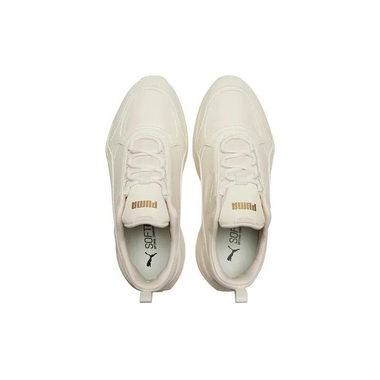 Puma Womens Cassia SL 'Pristine' (women's Sizes) Pristine / Pristine / Team Gold Casual Shoes 385279 03