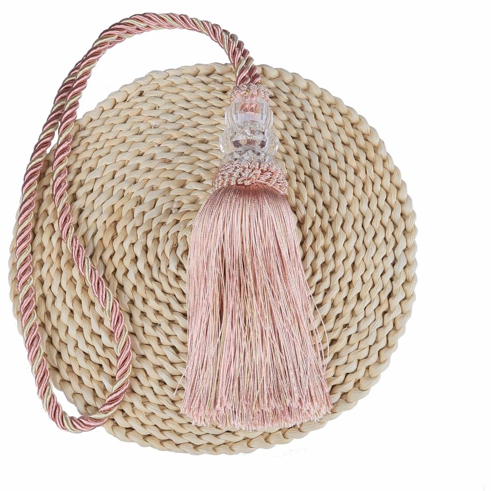 2 Pcs Vintage Curtain Tiebacks Elegant Handmade Curtain Holdbacks Tassel Design Modern Style Draperies Hooks Home Decor