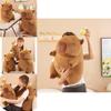 Adorable Stretchable Capybara Plush Toy With Cute Bee Design Perfect For Kids Gift