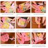 DIY Material Package Mid-Autumn Festival Lantern Blessing Words Luminous Design Handmade Lantern PVC Material Handheld Size