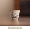 1 Pc Chinese Hand-painted Flowers Ceramic Tea Cup Vintage Master Cup Tea Bowl Handmade Porcelain Teacup Tea Set Accessories
