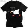Untitled Goose Games Peace Was Never An Option T-Shirt Short Sleeve Summer Funny Casual Shirts Graphic Clothing Tees