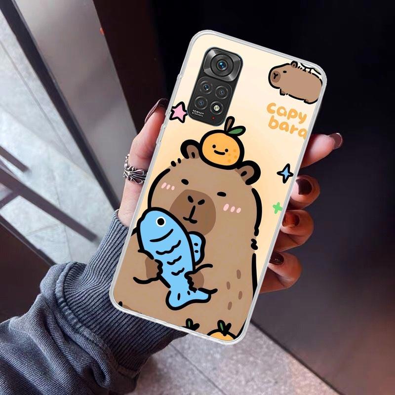 Funny Capybara Cartoon Animal Phone Case For Xiaomi Redmi Note 15 14 14S 13 12S 12 Pro Plus 11S 11 10S 10 4G Cover 11E 11T 5G Pr
