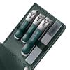 4/10Pcs New Nail Clippers Set 4 With Rotating Genuine Leather Bag Professional Trimmer Pedicure Care Tools Manicure Set Home Care Gift