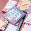 Self-Adhesive Santa Notepad Paper Christmas Memo Pads Message Notes Sticky Notes Writing Paper