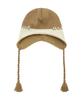 Malittepeulangsowajeobeo Regular Logo Earflap Beanie Dark Beige