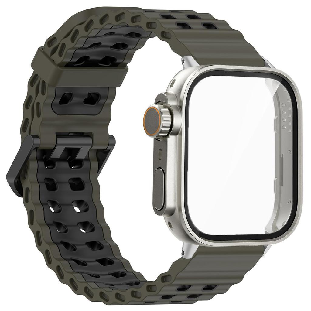 Marine Strap+PC Case for Huawei Watch Fit4 4 Pro Two-tone Strap Ghange To Ultra Cover for Huawei Fit 3 Smartwatch Accessories