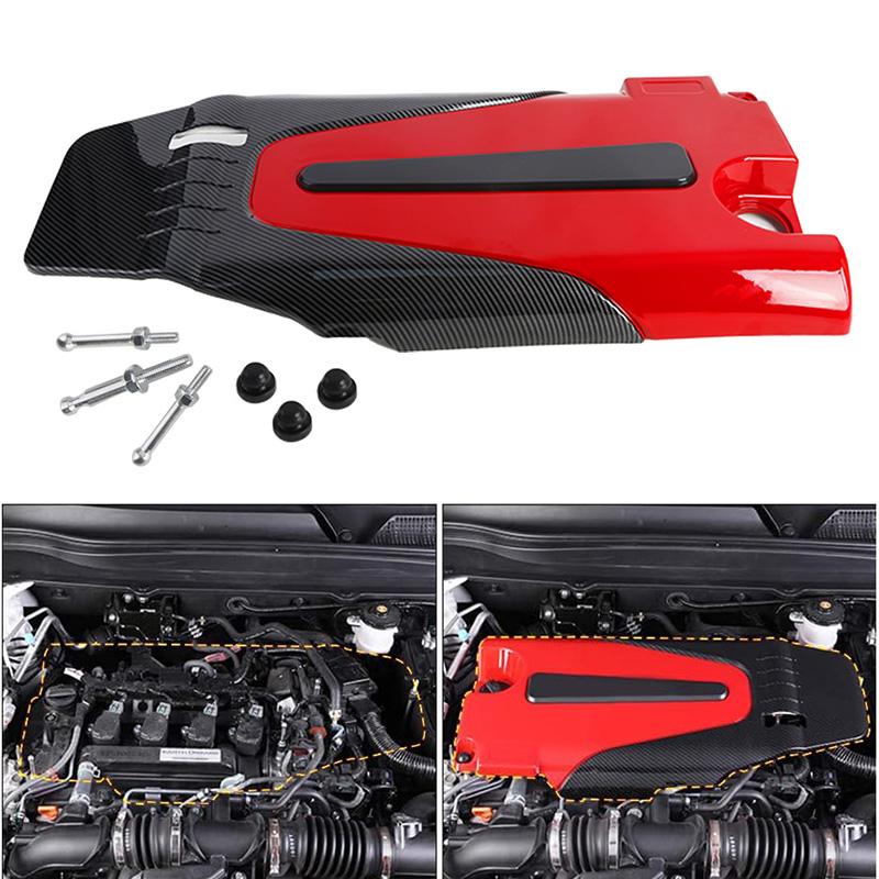 Cubierta delantera del motor del coche Capó Cubierta antipolvo Accesorios Aptos para Honda Civic 2016-2021(Solo para el modelo de 1,5 L)