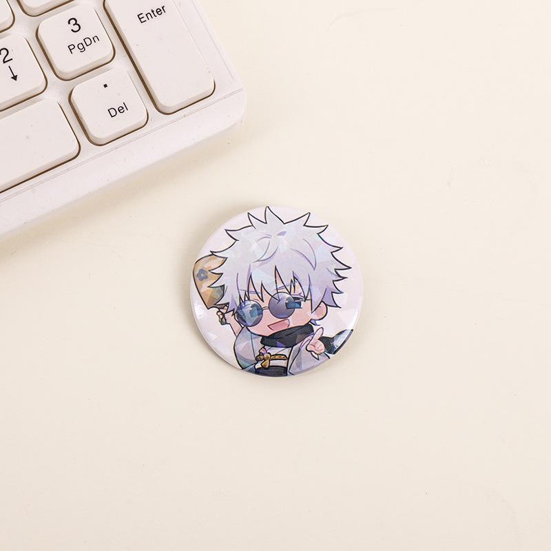 Gojo Satoru Keychain & Jujutsu Kaisen Frosted Badges