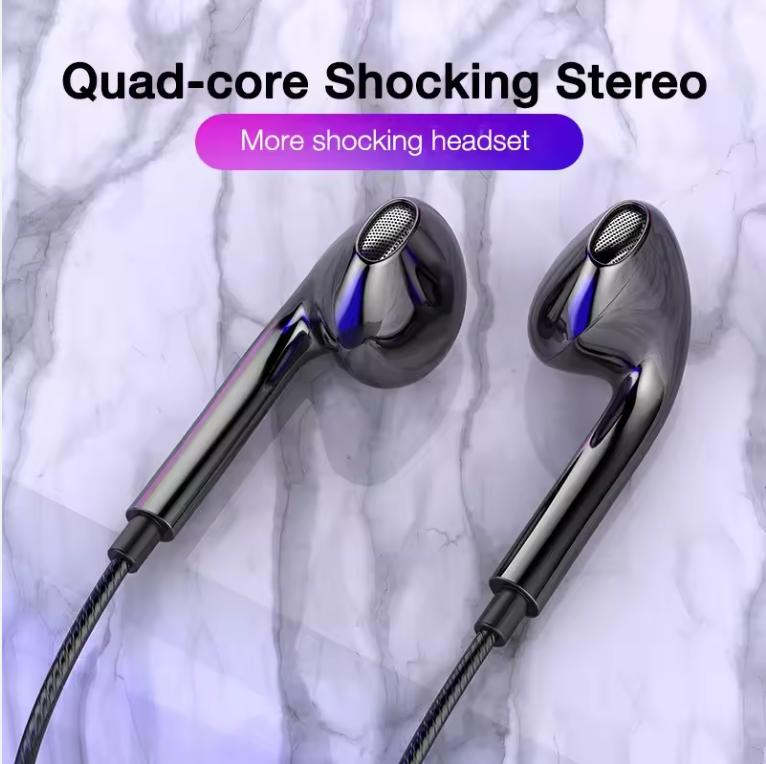 

XIAOMI 3.5mm Wired Headphones In Ear Headset Wired Earphones with Mic Bass Stereo Earbuds Sports In-line Control For Xiaomi Phones чорний