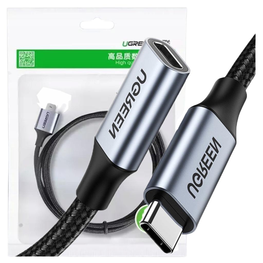 Przedłużający Kabel Usb-C 3.1 Gen2 Ugreen Us372, 4K, 100W, 1M (Czarny)