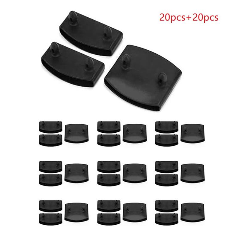 Good-40Pcs Furniture Accessory Plastic Bed Slat End Caps Holders For Holding Securing Wooden Slats Bed Board Skeleton Frame