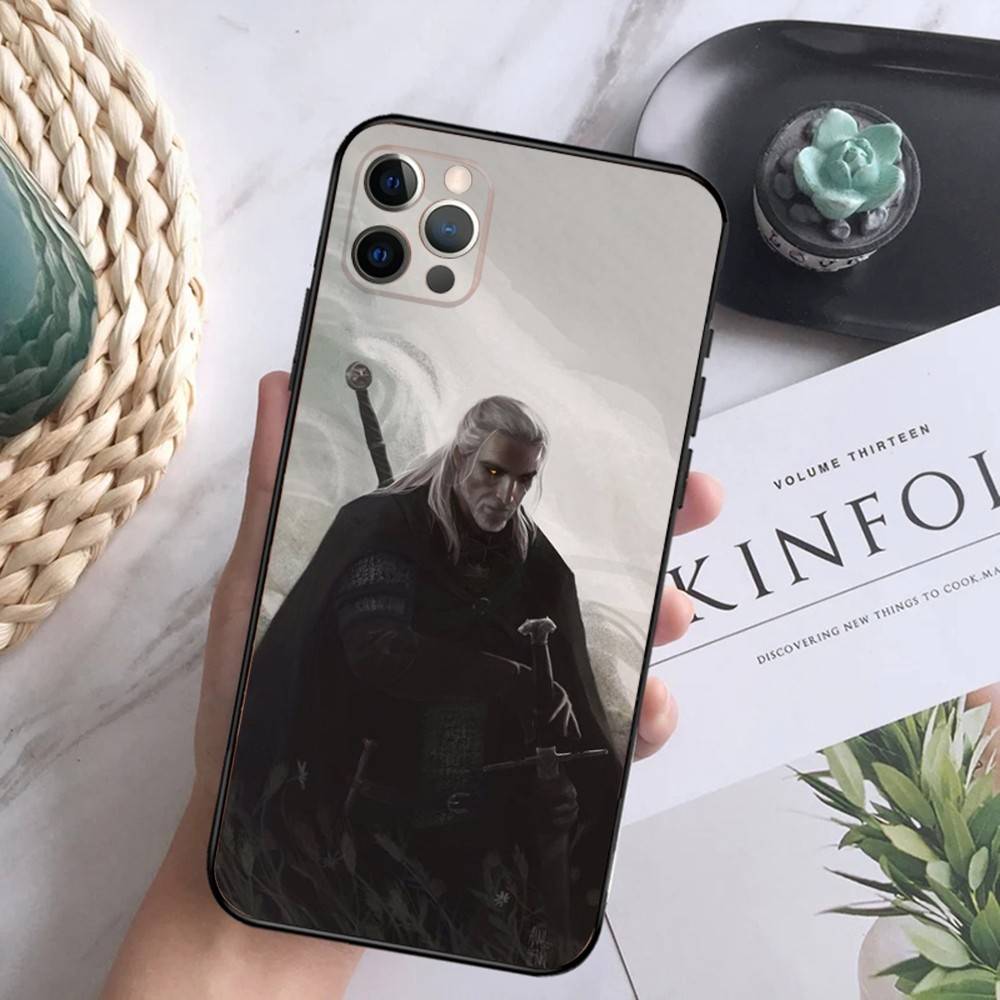 

Чехол для телефона Игра The W-Witcher Для iPhone 16,15,14,13,12 Mini 11 Pro XR,X,XS,MAX 7,8 Plus Силиконовый чехол Мягкий Черный iPhone15pro