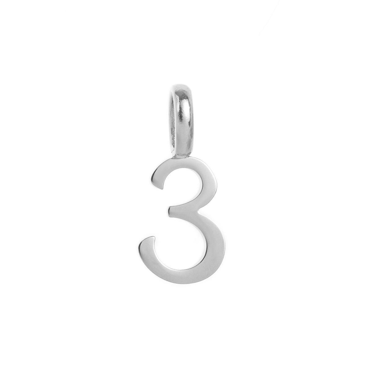 

Stylish And Simple Diy Accessories 0-9 Digital Pendant Titanium Steel Furnace Vacuum Plating 18K Real Gold