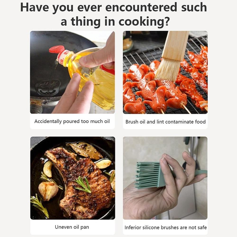 Kitchen Cooking Brushes Baking Barbecue Oil Brush Dispenser Pastry Steak Oil Brushes Kitchen Baking BBQ Tool