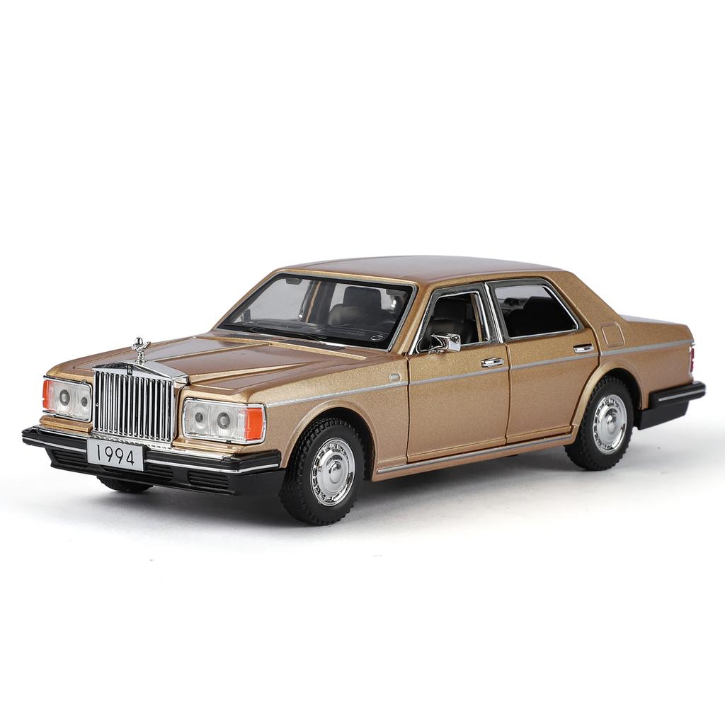 1:32 Simulation Rolls Royce Silver Spike Alloy Car Model Pendant, Doors and Engine Lid, Trunk Can Open, Sound and Light