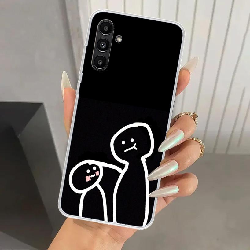 Cartoon Stickman Matchman Phone Case for Samsung Galaxy A16 A26 A36 A56 A15 A25 A35 A55 A14 A24 A34 A54 A13 A23 A33 A53 A05S A04