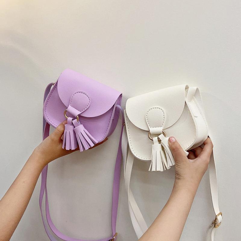 PU Leather Children Small Shoulder Bag Cute Princess Accessories Kids Coin Purse Handbags Cute Girls Baby Crossbody Bags