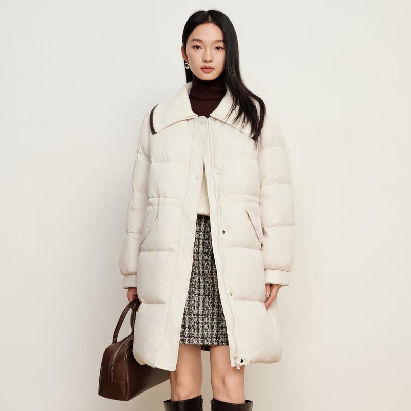 

Elva Island Women s Navy Collar Thick Warm Short Down Jacket M