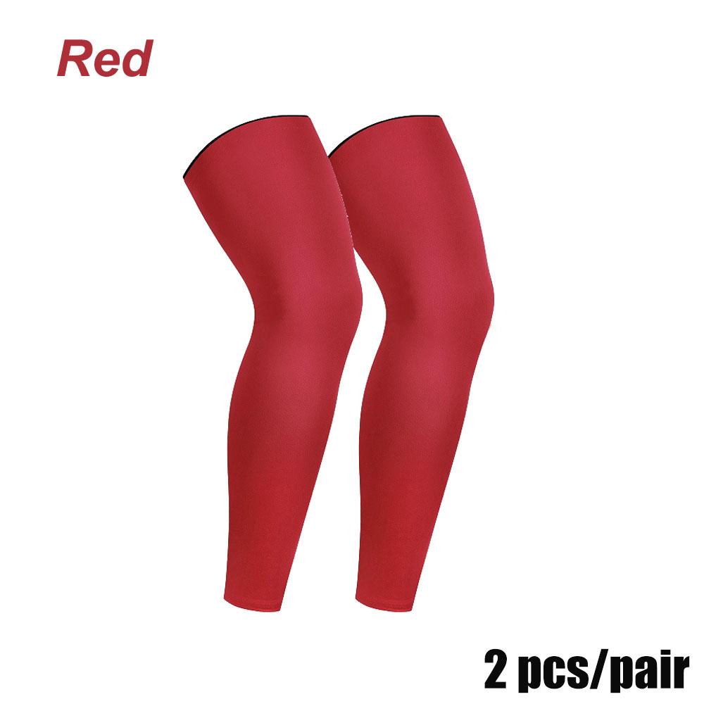 1 Paire Jambières de Compression Sportives Longues Chaussettes pour Basketball Football Cyclisme Genou Mollet Manches Protection Solaire UV Jambes Inférieures Chauffantes Hommes Femmes XXL