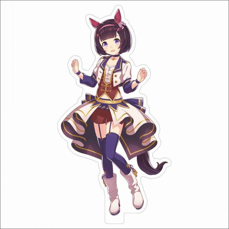 Japan Beautiful Derbil 15 Cm Cartoon Characters Acrylic Double-sided Stand Model Kawaii Cute Office Decoration Panel Permanent Recording Fans