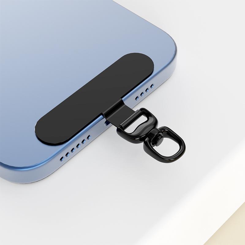 Ultra-Thin Mobile Lanyard Clip Case: Stainless Steel Connector with Buckle