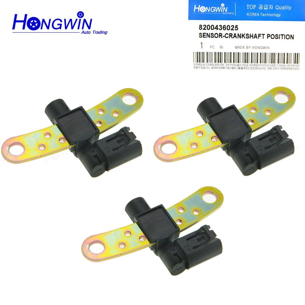 8200436025 Crank Crankshaft Position Sensor For Renault Clio Kangoo Logan Megane Twingo 12i 14i 16i 6001548175 7700101969 SEB439