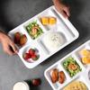 Melamine Rectangular Divided Meal Tray