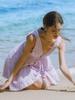 Aiemkeulleeo Bliss Fringe Beach Dress Pink