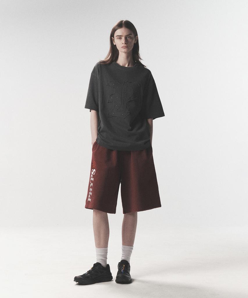 PHYSICAL DEPARTMENT Apple Basket Half Pants_Burgundy
