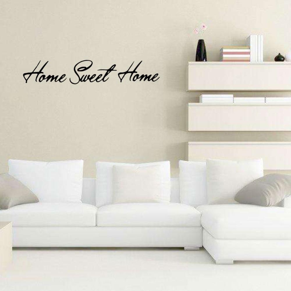 10x60cm Wall Sticker Decals Black Home Decor Stickers Artistic Wall Letter Stickers Entryway Decor