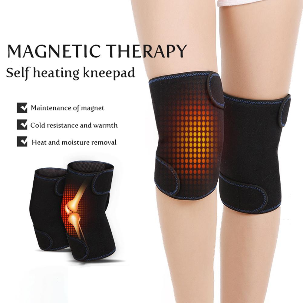 1 para magnetycznych nakolanników samonagrzewająca podkładka stabilizator kolana wsparcie magnetyczne nakolanniki samonagrzewająca podkładka