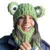 Trendy Oversized Cat Ear Knitted Cap For Adults Soft And Warm Handmade Winter Hat