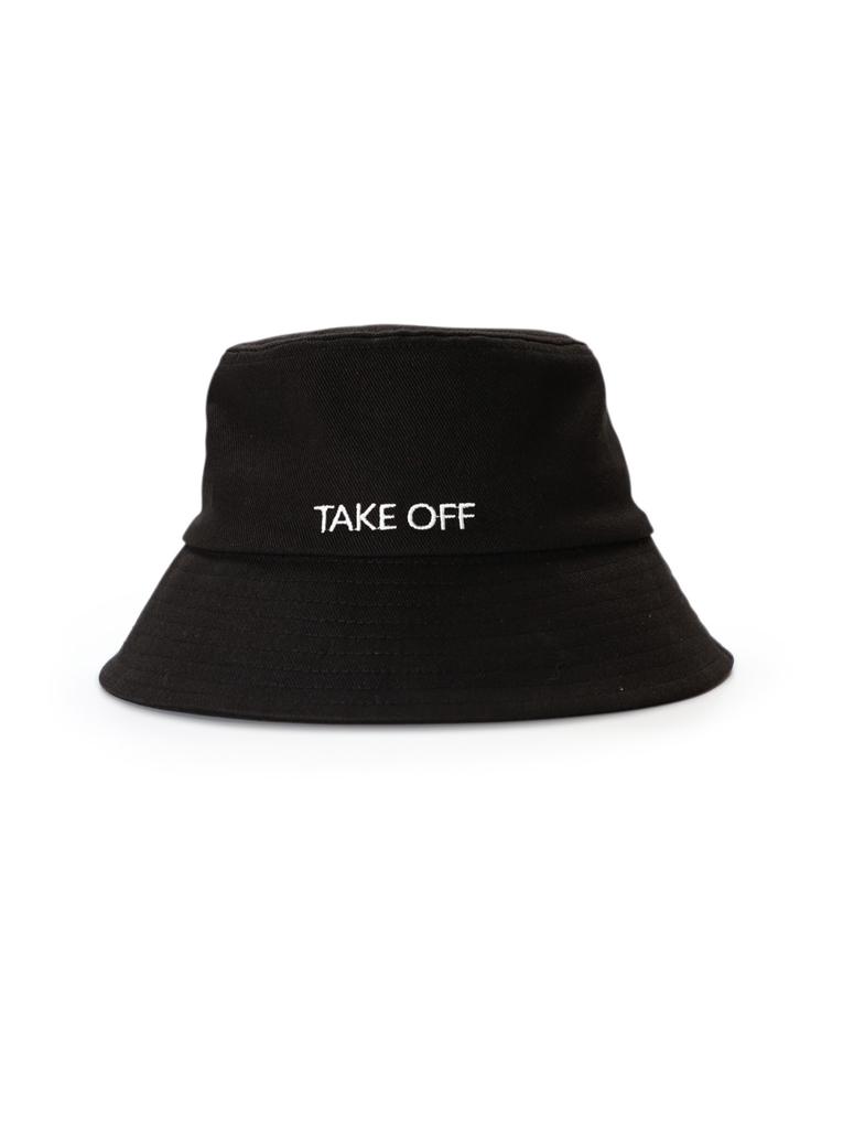 TAKEOFF Reverse Title Bucket Hat (Black)