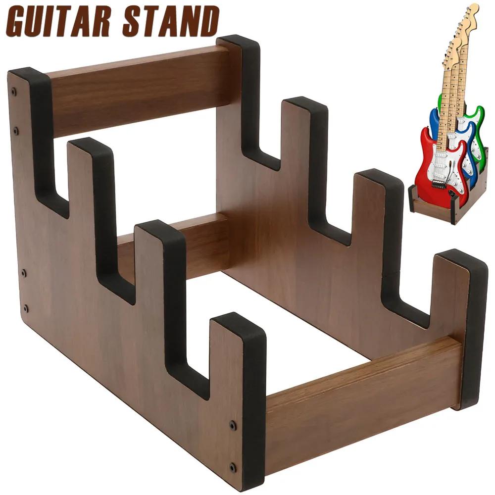 Guitar Stand Plywood Bass Stand Non-slip Guitar Storage Holders Electric Guitar Display Stand Musical Instrument Accessories