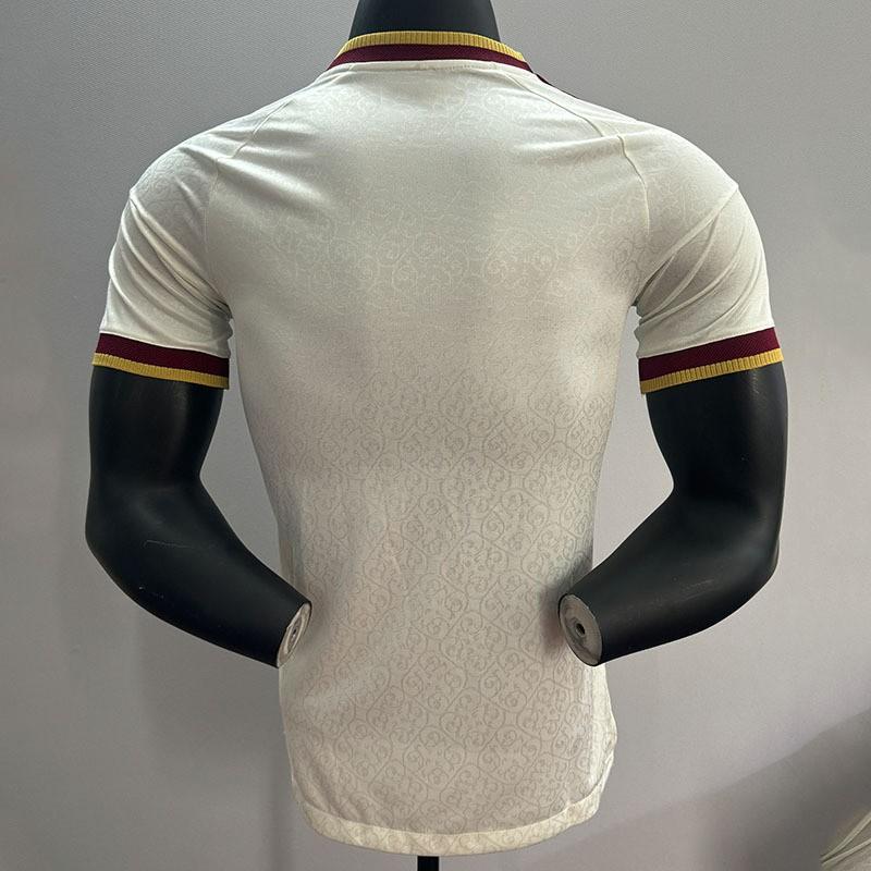 Mens Short Sleeve Soccer Jersey Spain Away Kit Bamboo Fiber Football Uniform Adult Training Match