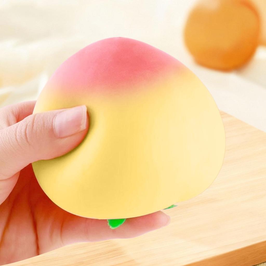 Peach Slow-Rebound Soft Toy Peach shape Squeeze Ball Slow Rising Sensory Game Peach Fidget Sensory Toy Peach Relaxing Toy