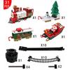 Christmas Realistic Electric Train Set,Easy To Ass-emble & Safe For Kids Gift & Party Home Xmas Tree Decoration