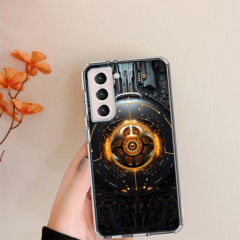 

Superpower Mechanical Energy Clear Phone Cases for Samsung S26 Ultra Galaxy S25 Edge S24 S23 FE S21 Plus S20 S22 S10 Cover Patte Samsung S21 FE