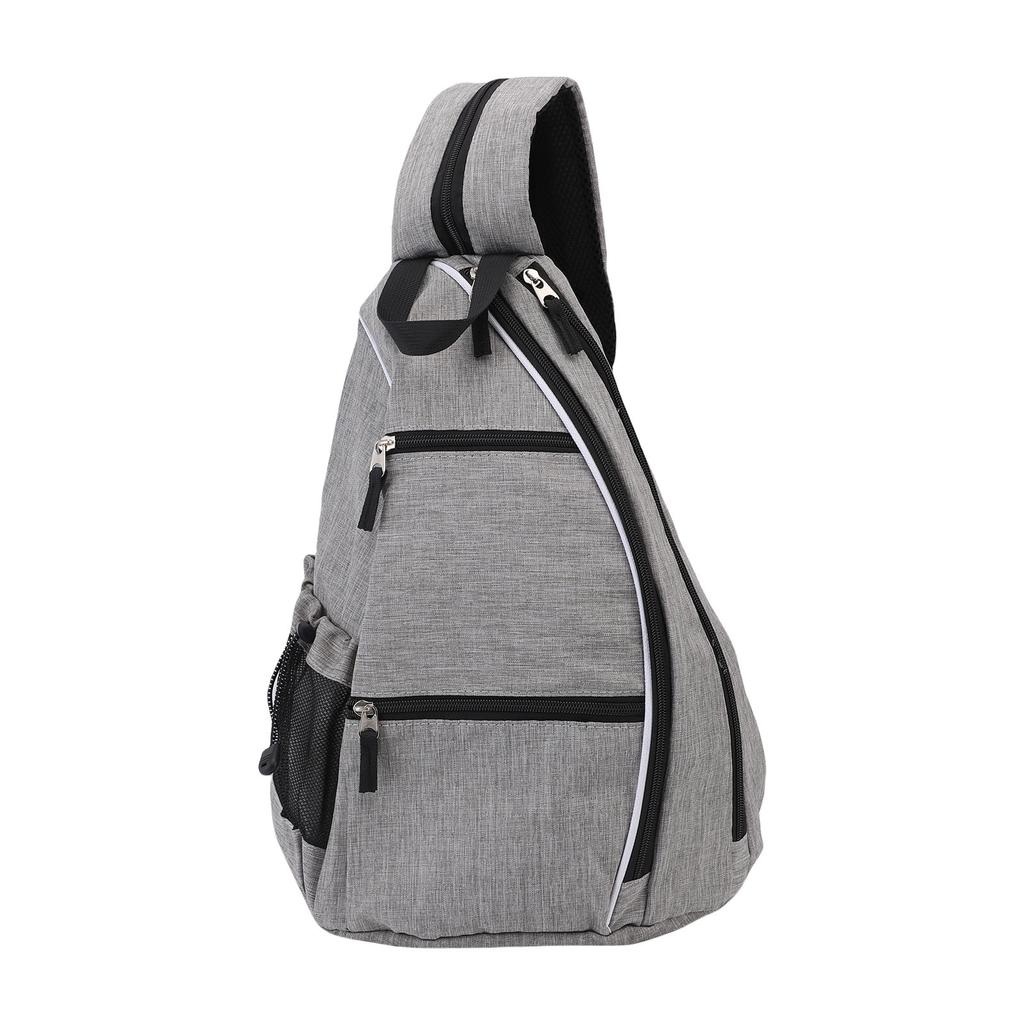 Portable Sports Sling Bag Canvas Rackets Bag Adjustable Shoulder Strap for Paddle Tennis Racket Canvas