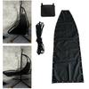 Black Chair Cover Hanging Swing Chair Easy Installation Process Enhanced Relaxation Experience Perfect Fit Dimensions