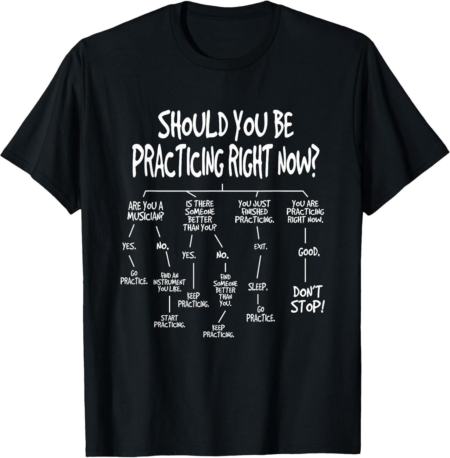 NEW LIMITED! Music Practice Instrument Algorithm Funny Tee - MADE IN USA XL
