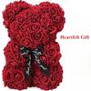 Valentine's Day Eternal Rose Teddy Bear Set - Artificial Flower Decor for Birthday, Anniversary & Romantic Gifts for Girlfriend