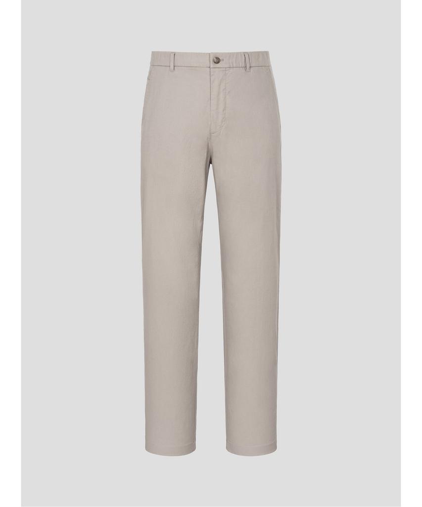 Binpolmen Summer Texture Comfort Fit Chino Pants Beige